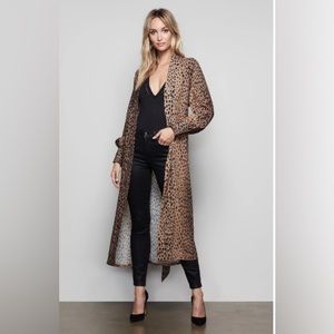 Good American Cheetah 🐆 Print Duster/Robe with Belt